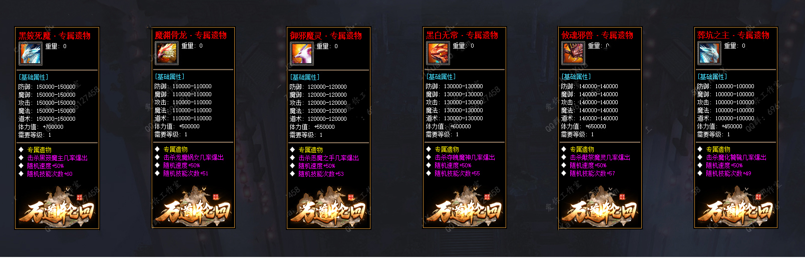 万道轮回暗黑三职业18大陆专属